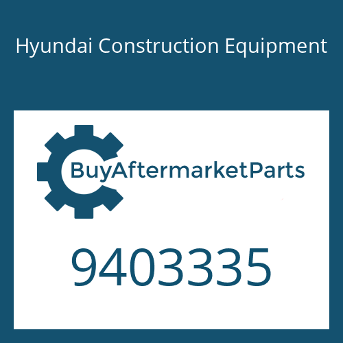 Hyundai Construction Equipment 9403335 - PLUG for Heavy Equipment