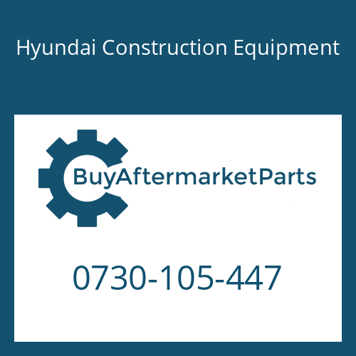 Hyundai Construction Equipment 0730-105-447 - Shim(0.95)