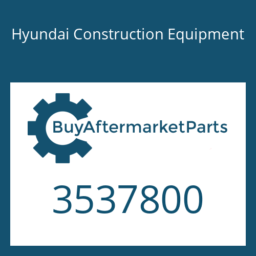 Hyundai Construction Equipment 3537800 - TURBOCHARGER