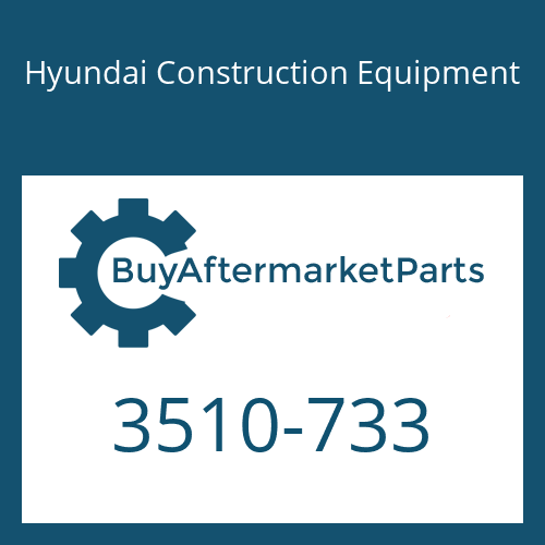 Hyundai Construction Equipment 3510-733 - Plunger Assy for Heavy Equipment