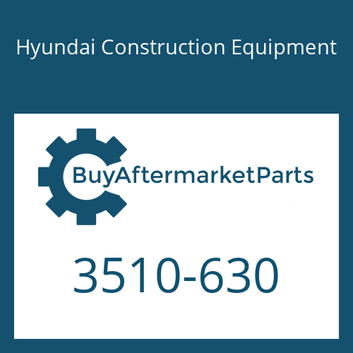 Hyundai Construction Equipment 3510-630 - PLUNGER ASSY for Heavy Equipment