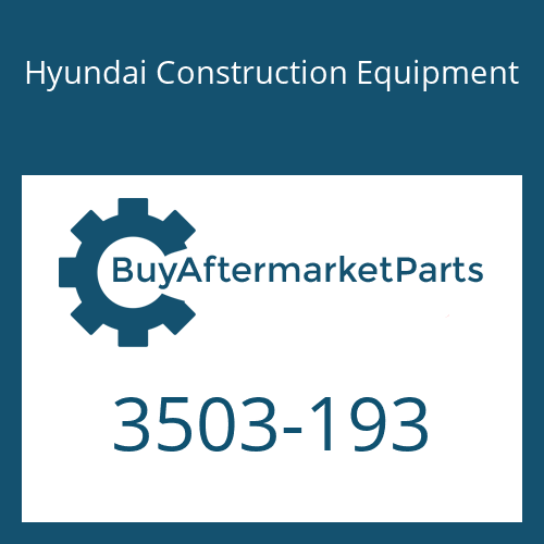 Hyundai Construction Equipment 3503-193 - COVER