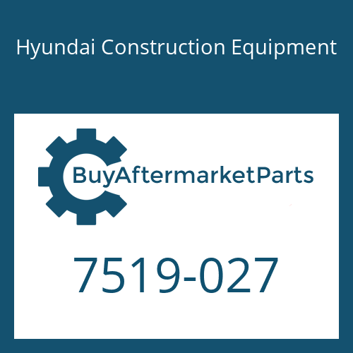 Hyundai Construction Equipment 7519-027 - HOLDER ASSY