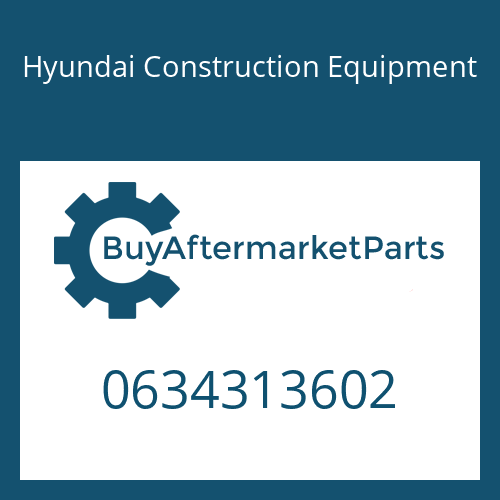 Hyundai Construction Equipment 0634313602 - O-RING