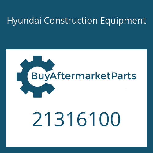 Hyundai Construction Equipment 21316100 - REGULATOR ASSY