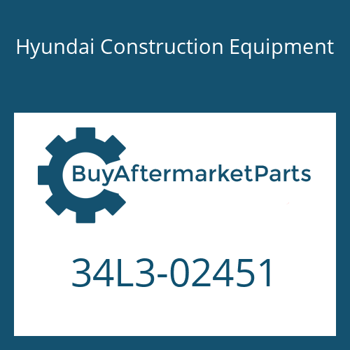 Hyundai Construction Equipment 34L3-02451 - PLATE