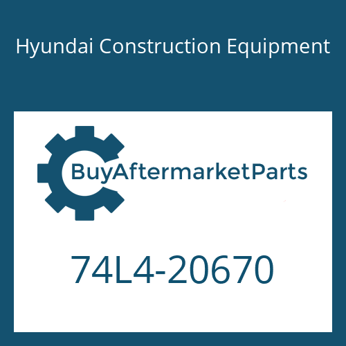 Hyundai Construction Equipment 74L4-20670 - COVER for Heavy Equipment