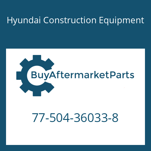 Hyundai Construction Equipment 77-504-36033-8 - Hose-High Pressure