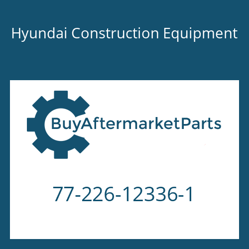 Hyundai Construction Equipment 77-226-12336-1 - Clamp for Heavy Equipment