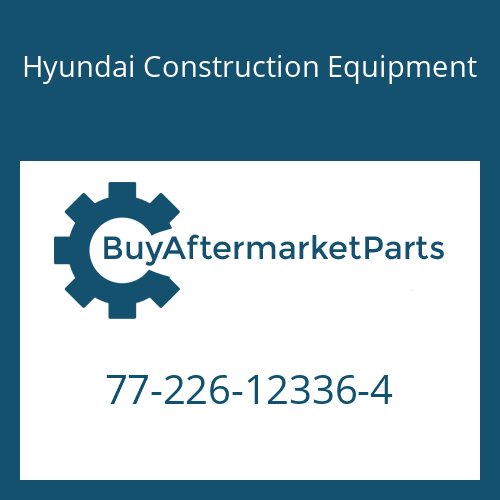 Hyundai Construction Equipment 77-226-12336-4 - Clamp for Heavy Equipment