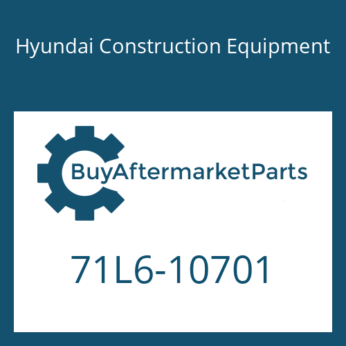 Hyundai Construction Equipment 71L6-10701 - PLATE-BOTTOM