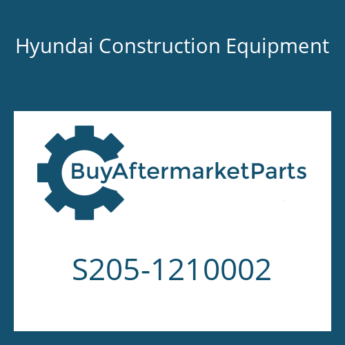 Hyundai Construction Equipment S205-1210002 - Nut-Hex