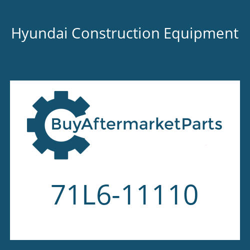 Hyundai Construction Equipment 71L6-11110 - PLATE ASSY-BOTTOM