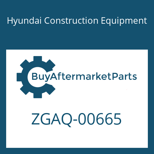 Hyundai Construction Equipment ZGAQ-00665 - SCREW-HEX