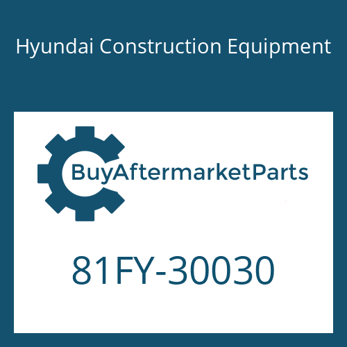 Hyundai Construction Equipment 81FY-30030 - WASHER-SPECIAL
