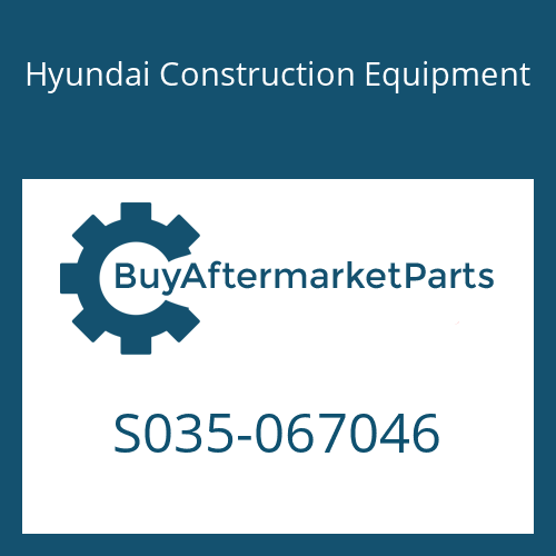 Hyundai Construction Equipment S035-067046 - BOLT-W/WASHER