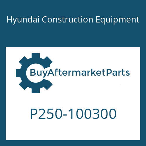 Hyundai Construction Equipment P250-100300 - Plug