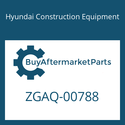 Hyundai Construction Equipment ZGAQ-00788 - PLATE-TYPE