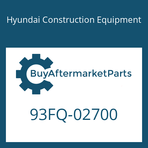 Hyundai Construction Equipment 93FQ-02700 - DECAL-MODEL NAME