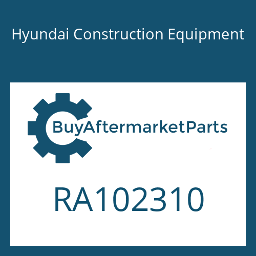 Hyundai Construction Equipment RA102310 - Regulator