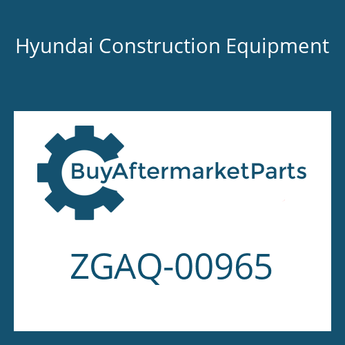 Hyundai Construction Equipment ZGAQ-00965 - SCREW