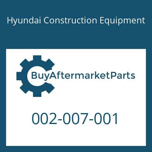 Hyundai Construction Equipment 002-007-001 - BASE