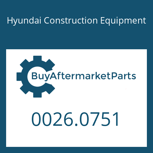 Hyundai Construction Equipment 0026.0751 - Washer