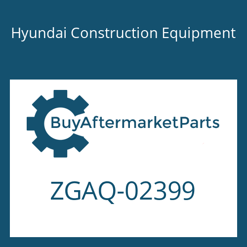 Hyundai Construction Equipment ZGAQ-02399 - COUPLING