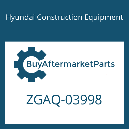 Hyundai Construction Equipment ZGAQ-03998 - RING-16.1