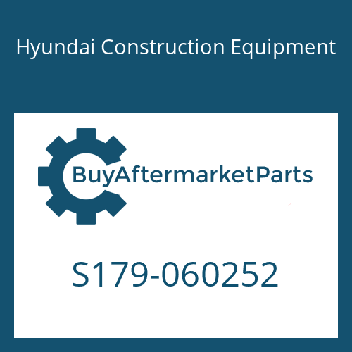 Hyundai Construction Equipment S179-060252 - BOLT-SOCKET