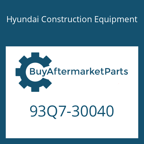 Hyundai Construction Equipment 93Q7-30040 - MANUAL-OPERATOR for Heavy Equipment