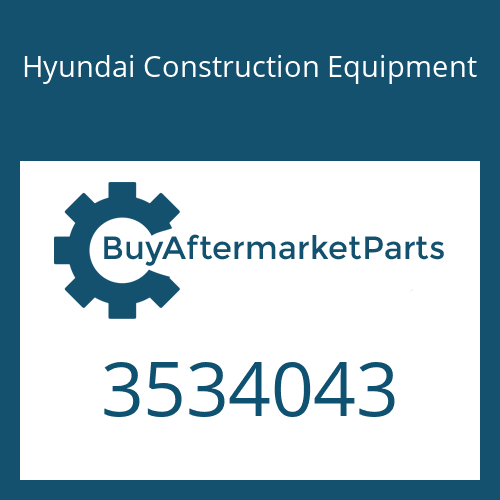 Hyundai Construction Equipment 3534043 - Plug-Orifice