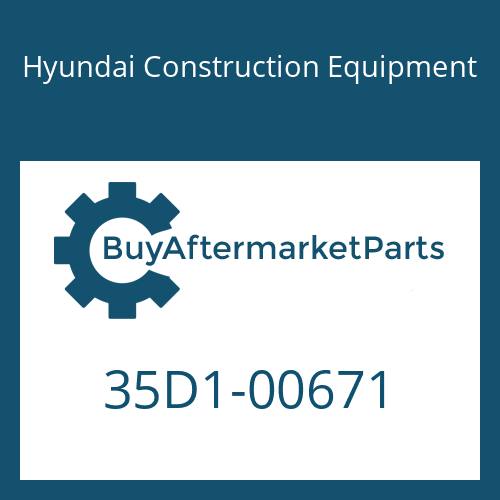 Hyundai Construction Equipment 35D1-00671 - PLATE