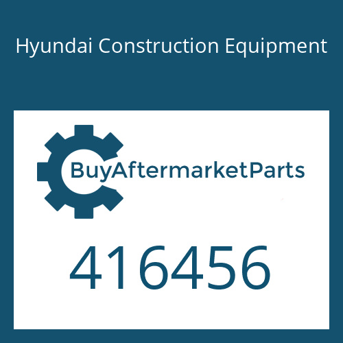 Hyundai Construction Equipment 416456 - Plate-Port