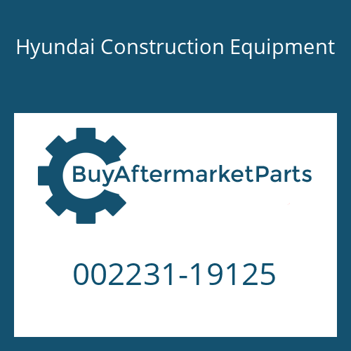 Hyundai Construction Equipment 002231-19125 - Hose