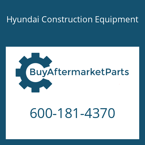 Hyundai Construction Equipment 600-181-4370 - NUT