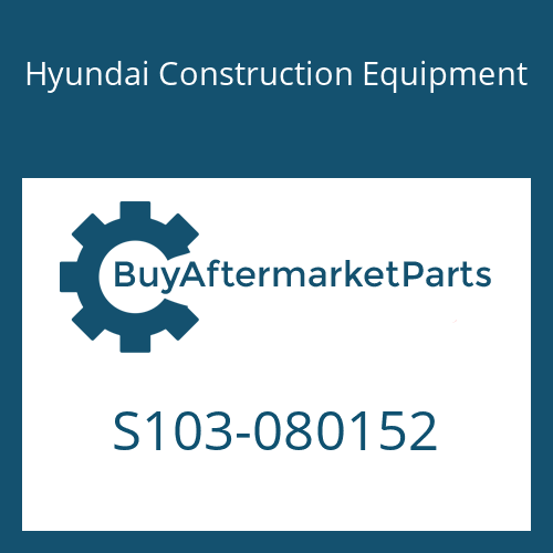 Hyundai Construction Equipment S103-080152 - BOLT-SOCKET