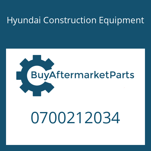 Hyundai Construction Equipment 0700212034 - O-RING