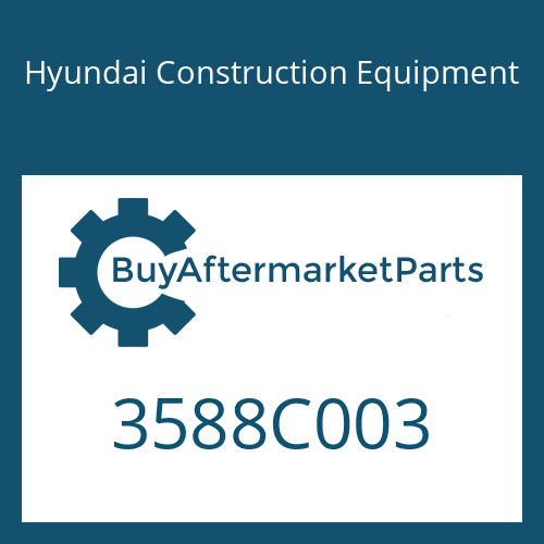 Hyundai Construction Equipment 3588C003 - Joint