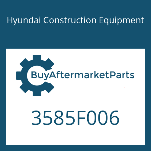 Hyundai Construction Equipment 3585F006 - Joint