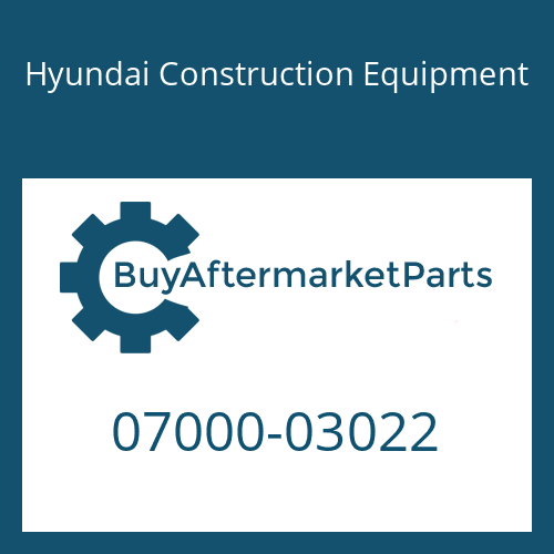 Hyundai Construction Equipment 07000-03022 - O-RING