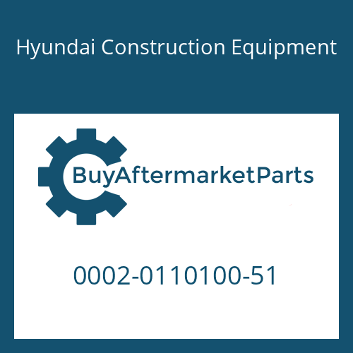 Hyundai Construction Equipment 0002-0110100-51 - Bolt-Hex for Heavy Equipment