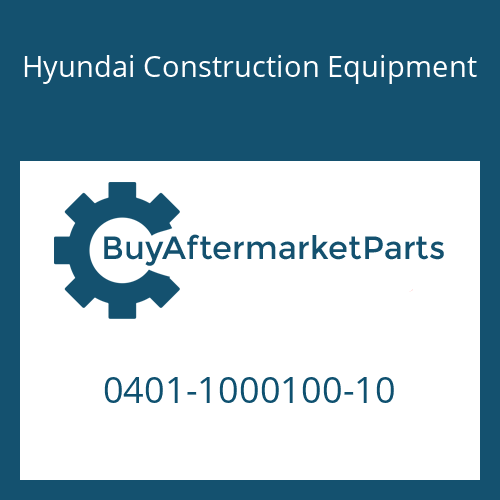 Hyundai Construction Equipment 0401-1000100-10 - O-Ring