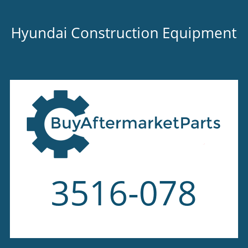 Hyundai Construction Equipment 3516-078 - SLEEVE