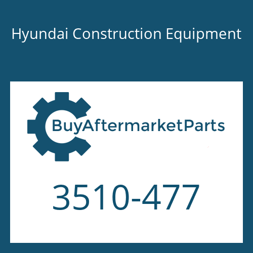 Hyundai Construction Equipment 3510-477 - PLUNGER ASSY