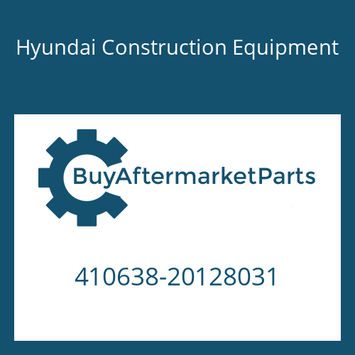 Hyundai Construction Equipment 410638-20128031 - COVER-FRONT