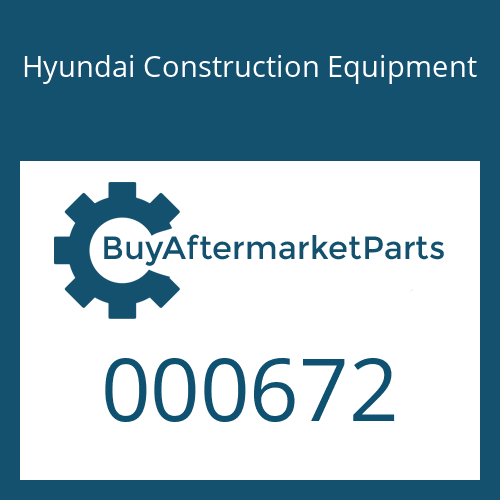 Hyundai Construction Equipment 000672 - FLANGE-PORT
