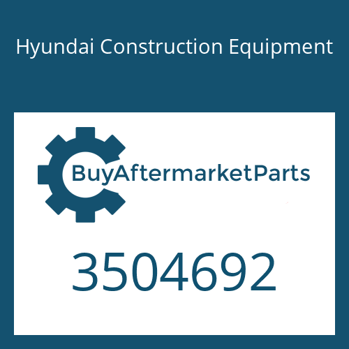 Hyundai Construction Equipment 3504692 - HOUSING-TURBINE