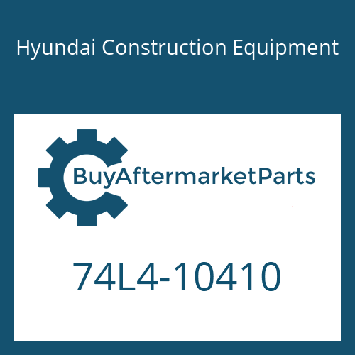 Hyundai Construction Equipment 74L4-10410 - PAD-RUBBER
