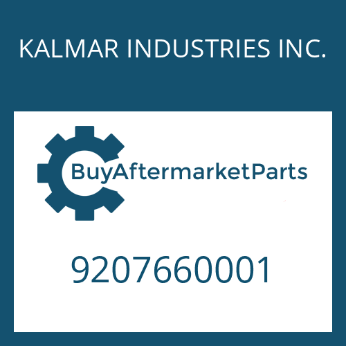 KALMAR INDUSTRIES INC. 9207660001 - O RING